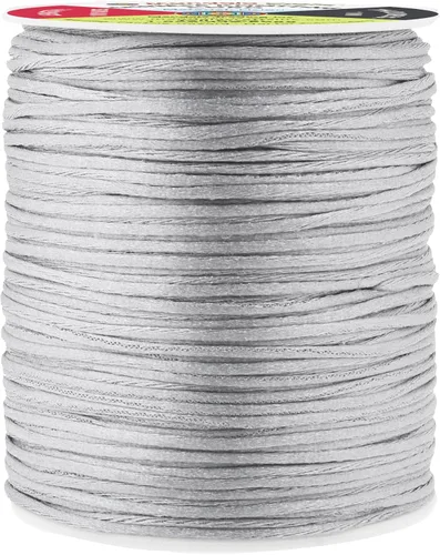 Miniatura 96 de Mandala Crafts Cordón de Satén de Nailon 2mm Cordón Rattail Champagne - 100 Yardas Cordón de Nailon Chino para Nudos Cordón de Seda Cola de Rata