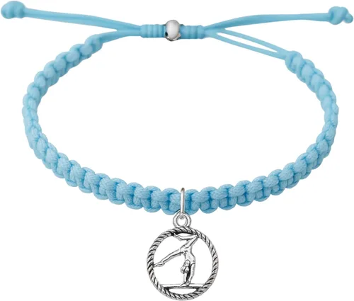 Miniatura 15 de Sportybella Pulsera de gimnasia para niñas, joyería de gimnasia para niñas, pulsera de gimnasia de cuerda ajustable para gimnastas, regalo