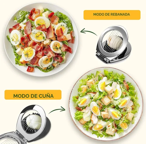 Miniatura 4 de Cortador de Huevos, Cortador de Huevos BIBURY para Huevos Duros, Cortador de Huevos de Alta Resistencia para Huevo, Fresa, Seta, Fruta Suave, Negro