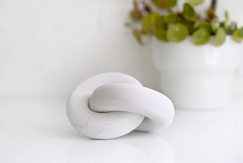 Miniatura 3 de Rool Decoración de sala de estar Nudo de arcilla y nudo de cadena de madera