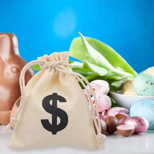 Miniatura 6 de Cabilock Bolsa de regalo de lona con cordón de 4.72 x 3.93 pulgadas, patrón de fiesta, bolsa de almacenamiento para juegos, monedas, aperitivos
