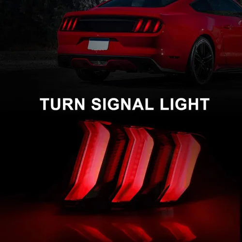 Miniatura 8 de Nixon Offroad Conjunto de luces traseras LED para Ford Mustang 2015-2023, estilo Euro, par de luces traseras LED Mustang con intermitentes