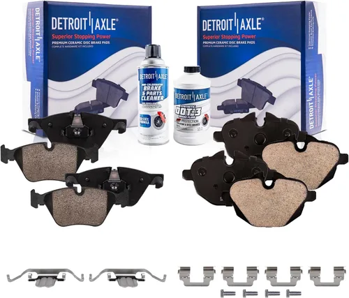 Miniatura 98 de Detroit Axle - Pinza de disco del lado del acompañante + pastillas de freno de cerámica de repuesto para Lexus HS250H Toyota RAV4 Prius V Scion xB