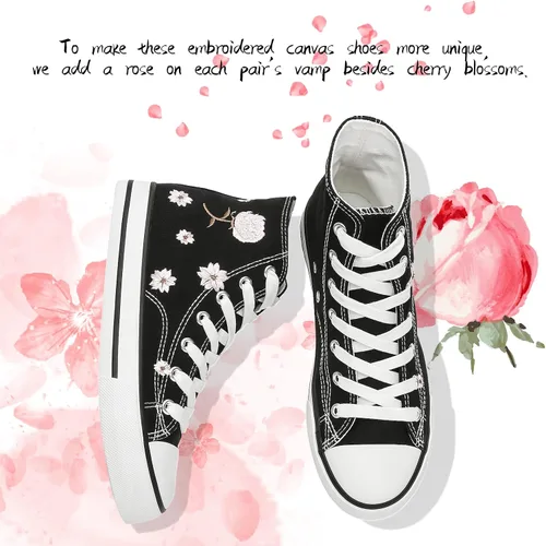 Miniatura 4 de kufeiti - Tenis de lona de alta calidad para mujer zapatos de lona con cordones color blanco y negro casuales para caminar