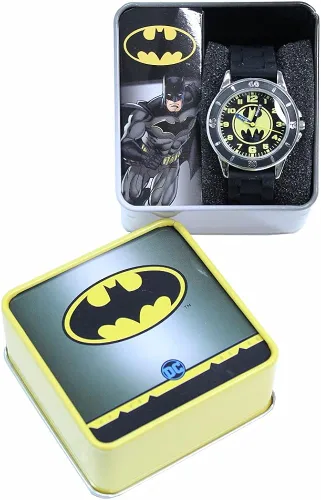 Miniatura 2 de Batman BAT9152 reloj para aprender la hora con banda de goma negro para niños