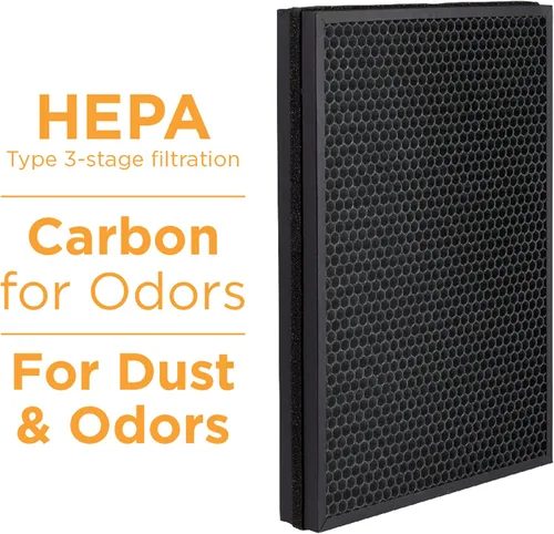 Miniatura 2 de AprilAire RF09550C Clean HEPA - Filtro de repuesto para purificador de aire portátil para habitación modelo 9550, captura polvo y olores, sin ozono
