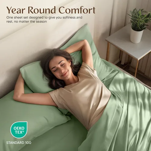 Miniatura 433 de Utopia Bedding Juego de sábanas Queen – Sábanas de 4 piezas para cama tamaño Queen, microfibra suave y transpirable, incluye 1 sábana bajera, 1 Gris