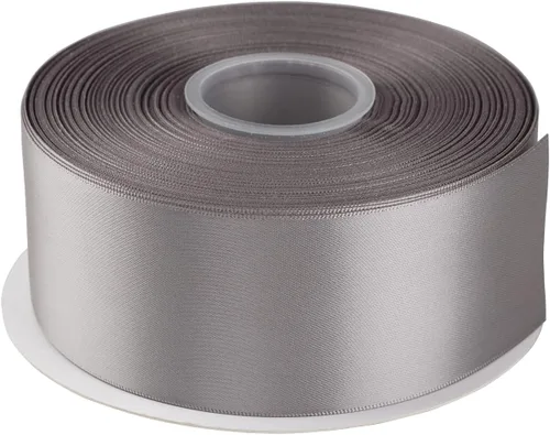 Miniatura 31 de AVANAVA Cinta de satén de doble cara de 1-1/2 pulgadas de ancho - 50 yardas (012-plateado)