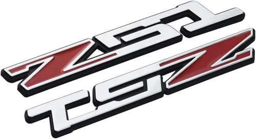 Miniatura 8 de 2 piezas Z51 emblema placa de identificación 3D reemplazo de letra para C5 C6 C7 Corvette (negro)