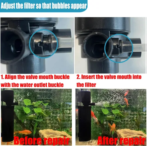 Miniatura 7 de coospider-repta Filtro de Acuario de 200 GPH, U-V para Acuario para Tanque de 20-75 Galones, Filtro de Bomba Sumergible para Agua Verde y Limpieza