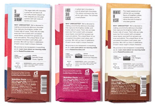 Miniatura 8 de Raaka Paquete de chocolate sin lácteos Chocolate negro gourmet de grano a barra Orgánico, Kosher, vegano, sin gluten Regalo para los amantes