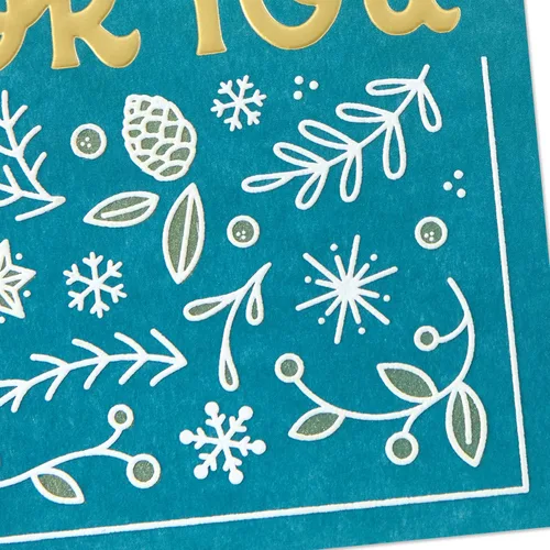 Miniatura 5 de Hallmark - Tarjeta de agradecimiento navideña (Grateful For You) para profesores, compañeros de trabajo, trabajadores esenciales