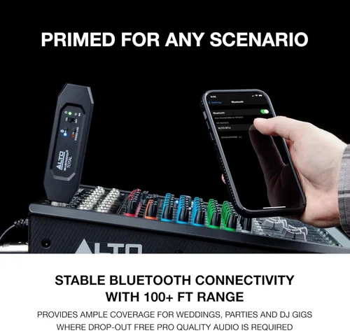Miniatura 5 de ALTO Receptor Bluetooth Total 2 XLR Equipado Recargable con Bluetooth para Configuraciones de Mesas de Mezclas de Audio y Sistemas PA Activos
