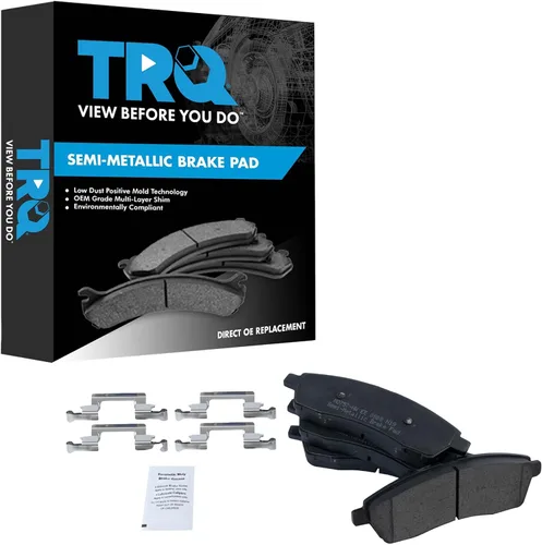Miniatura 169 de TRQ Pastillas de freno delanteras semi metálicas compatibles con Ford Expedition 2018-2021 F-150 2018-2020 Lincoln Navigator 2018-2022