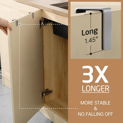 Miniatura 2 de KES Toallero sobre la puerta del gabinete, soporte para toallas de cocina, barra para toallas de cocina sobre la puerta del gabinete SUS304 acero