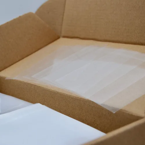 Miniatura 2 de Hojas FEP antiadherentes ultra transparentes a prueba de terpenos de 4 x 4 pulgadas, paquete de 1000 unidades, sin silicona. CannaAroma