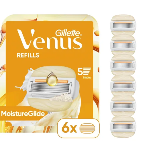 Miniatura 10 de Venus MoistureGlide - Cuchillas de afeitar para mujer, con barras de gel de afeitado integradas, 6 repuestos de cuchillas de afeitar