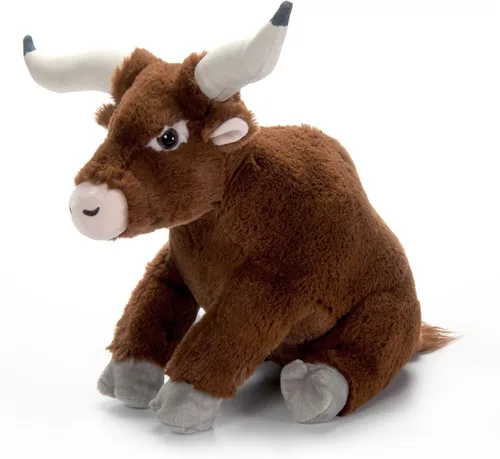 The Petting Zoo Watusi - Peluche de animal de peluche, regalos para niños, animales salvajes de la vida silvestre, vaca Watusi, 12 pulgadas