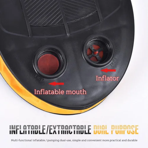 Miniatura 5 de Bomba de pie de 3L, bomba infladora de aire de fuelle para juguetes inflables de piscina, pelotas de boyas de agua, bomba de aire manual portátil