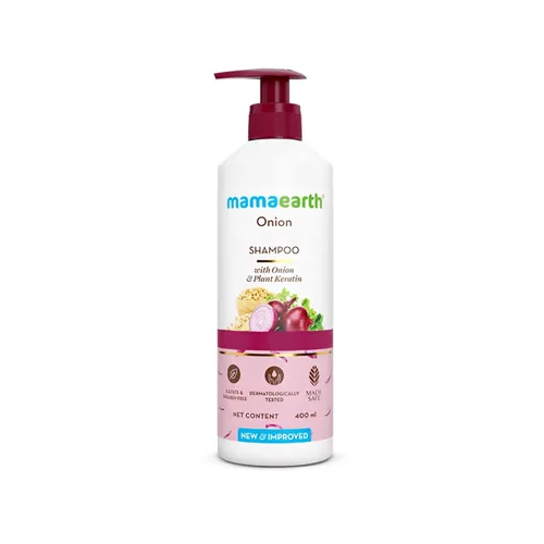 Miniatura 6 de MAMAEARTH Champú de cebolla con queratina de cebolla y plantas 8.45 fl oz (8.5 fl oz)