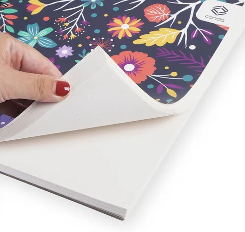 Miniatura 6 de conda Cuaderno de bocetos de 8.5 x 11 pulgadas, 80 hojas (68 libras/100 gsm), bloc de bocetos de artista encuadernado en espiral, papel de dibujo