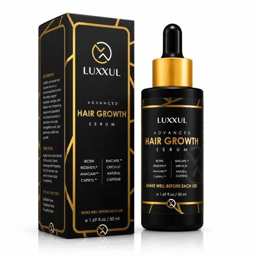 Miniatura 2 de LUXXUL Suero de apoyo para el crecimiento del cabello, 1.7 fl oz - Suero natural activo Redensyl para cabello más saludable, más grueso y lleno