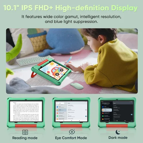 Miniatura 4 de aiprotablet Tableta para niños, Android 16 para niños de 10 pulgadas, Octa-Core 2.2 GHz con funda, 30 GB de RAM 64 GB ROM, 2 TB expandir, control