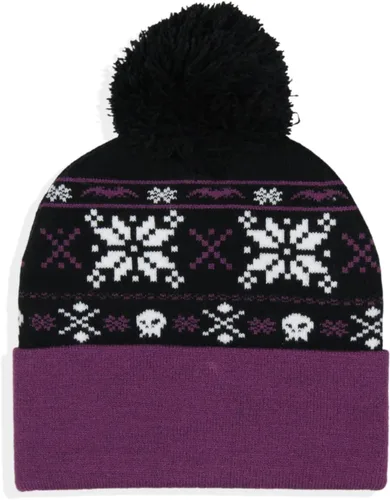 Miniatura 2 de Disney The Nightmare Before Christmas Fair Isle Jack Skellington - Gorro de punto, color morado, Púrpura