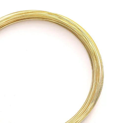 Miniatura 8 de Beadia - Alambre bañado en oro de 14 quilates de 0.4 mm, 10 metros de cordón de cuentas para pulseras, collares, encantos, cuentas para hacer joyas