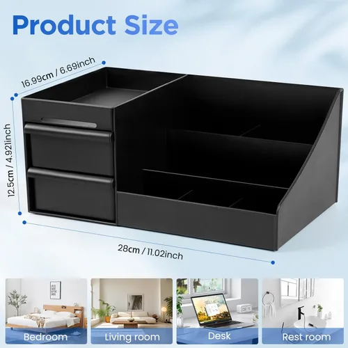 Miniatura 2 de Organizador para hombre, organizador de perfume, soporte de colonia, estante de colonia, soporte de perfume, almacenamiento de encimera de baño