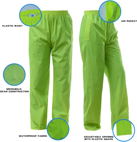 Miniatura 3 de Rizzon Chaqueta de traje de lluvia para hombres y mujeres, impermeable, ligero, equipo de lluvia para exteriores, granja, pesca, motocicleta