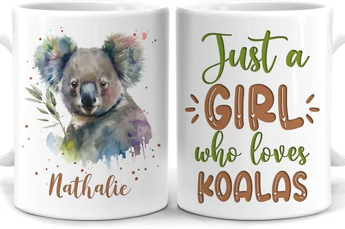 Miniatura 8 de Hyturtle Regalos Personalizados Amante de Ranas - Solo Una Chica Que Ama Las Ranas Taza de Café Personalizada con Nombre en Cerámica de 11oz - Idea