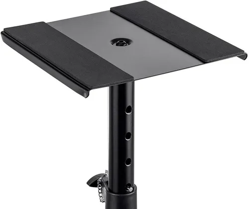 Miniatura 3 de Monoprice Soportes para monitor de estudio de escritorio (par) de acero resistente, altura ajustable de 12 a 18 pulgadas, soporta hasta 22 libras