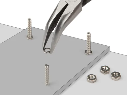 Miniatura 5 de TEKTON Mini alicates de punta larga de 45 grados PMN11301