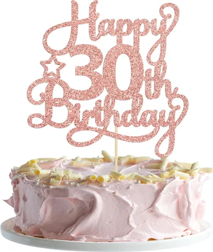 Miniatura 25 de 1 paquete de decoración de pastel de feliz 15 cumpleaños, topper de pastel dorado con purpurina Mis Quince 15, saludos a 15 años, adorno de pastel