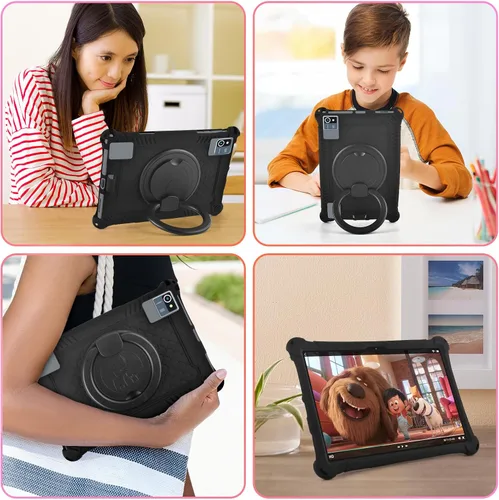 Miniatura 8 de DETUOSI Funda de silicona para Plimpton PlimPad P60 de 10 pulgadas, funda protectora multiángulo para Moderness MB1001 de 10 pulgadas, Hoozo de 10.1