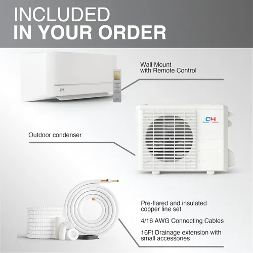 Miniatura 2 de Cooper & Hunter - Mini aire acondicionado con sistema de calefacción, 9.000 BTU, 230 V, 18 SEER, serie MIA, sin conductos, conexión wifi, inversor