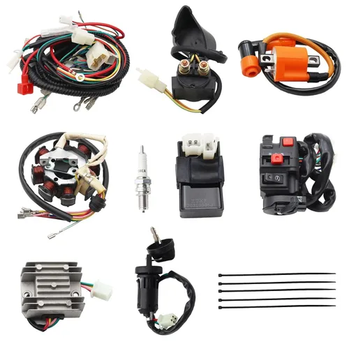 Miniatura 10 de PRO BAT Arnés de cableado eléctrico completo Cable CDI Bobina Conjunto de estator de 8 polos para vehículos de 4 ruedas Stroke ATV Quad Pit Dirt