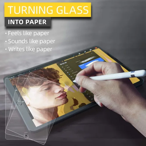 Miniatura 2 de Tukellen Protector de pantalla de papel para iPad Pro de 12.9 pulgadas (2022, 2021 y 2020 y 2018) para dibujar y escribir se siente como en papel