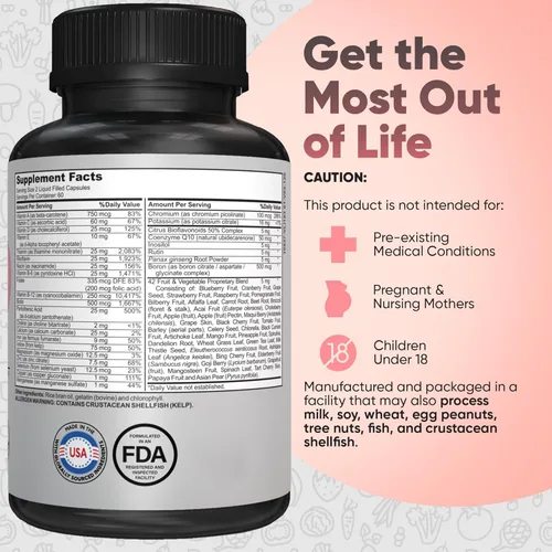 Miniatura 9 de Multivitamínico Bariátrico con Hierro - Cápsula Fácil de Tragar para Después de Cirugía Bariátrica - Post Manga Gástrica y Post Bypass con Mezcla
