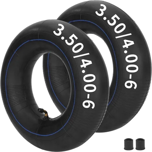 RUTU 3.50/4.00-6 3.50/4.00-6 Tubo interior con vástago de válvula en ángulo para cortacéspedes, carretillas, generador, lavadora a presión,