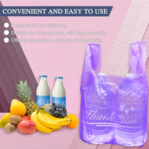 Miniatura 4 de YoYoRain Gracias bolsos, bolsas de camiseta, bolsas de plástico perfumadas coloridas con asas, bolsa de compras de comestibles, bolsa