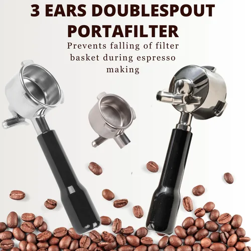Miniatura 6 de Portafiltro Espresso 51mm con doble salida Compatible con Delonghi Dedica EC680 y EC685 así como modelos de cafetera SMEG y EUPA - Incluye cesta