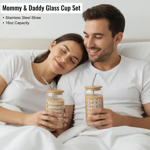 Miniatura 2 de Regalos para padres recién nacidos para parejas, regalos para mamá y papá, cesta de regalo de embarazo para futuros padres, juego de regalo de baby