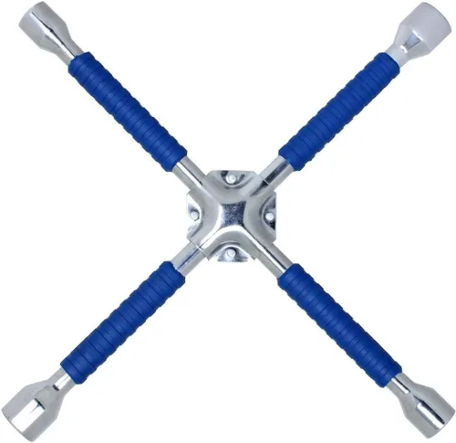 Miniatura 9 de Cartman - Llave universal de tubo de 46 cm, llave de hierro antideslizante de 4 vías para neumáticos
