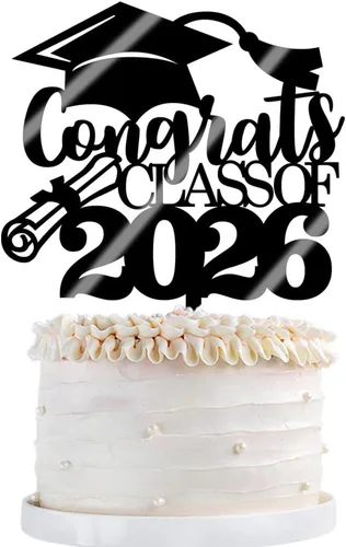 Miniatura 26 de Gold Class of 2025 - Decoración para tartas de graduación con purpurina para la clase de 2025, suministros de fiesta de graduación – Graduados