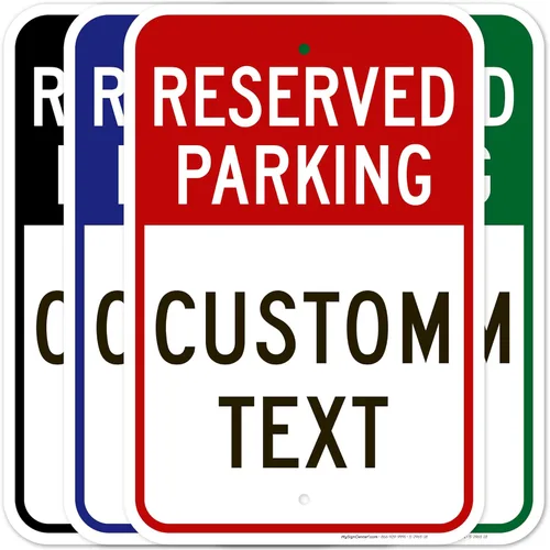 Miniatura 14 de My Sign Center - Letrero de estacionamiento reservado, letreros de estacionamiento personalizados para negocios, 12 x 18 pulgadas, reflectante 3M