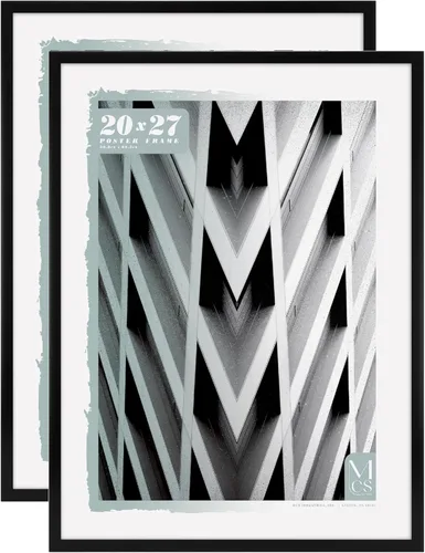 Miniatura 30 de MCS Foundation - Marco para póster de 18 x 24 pulgadas, color latón tradicional, vertical y horizontal, para colgar en la pared, marco grande