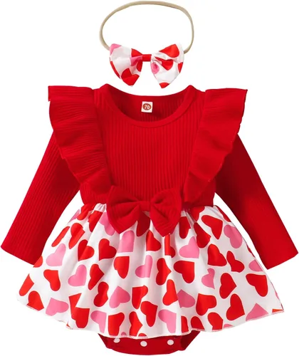 Miniatura 22 de Mameluco de Navidad para niñas recién nacidas, falda de malla de terciopelo rojo, traje de primera Navidad, regalo de Navidad