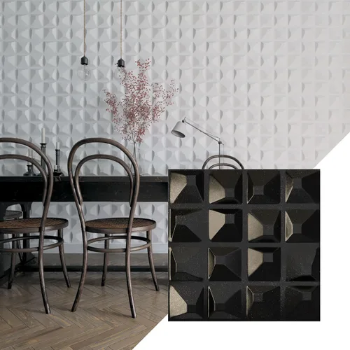 Miniatura 15 de Ekena Millwork 19 5/8 pulgadas de ancho x 19 5/8 pulgadas de alto, Tristan EnduraWall decorativo 3D, laguna satinada (cubre 2.67 pies cuadrados).